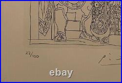 Pablo Picasso Hand signed Print with COA and Appraisal Report Value of $5.246.00