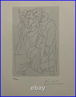 Pablo Picasso Hand signed Print with COA and Appraisal Report Value of $5.411.00