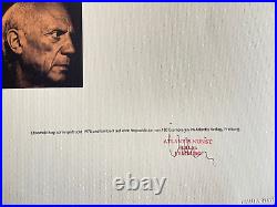 Pablo Picasso Lithograph COA Original Signed Numbered Limited Certified