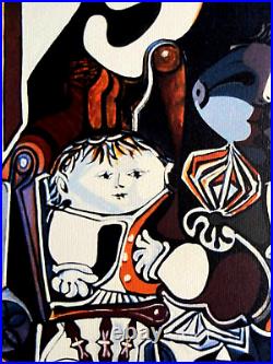 Pablo Picasso Lithograph Claude and Paloma COA signed numbered limited