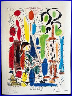 Pablo Picasso Lithograph Coa Original Signed Numbered And Limited 180 Ex