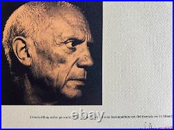 Pablo Picasso Lithograph Coa Original Signed Numbered And Limited 180 Ex