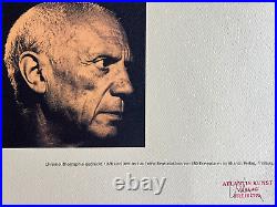 Pablo Picasso Lithograph Original Signed COA (Hand Numbered Limited 180)