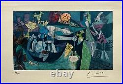 Pablo Picasso, Orig. Print Hand Signed Litho with COA & Appraisal of $3,500! %