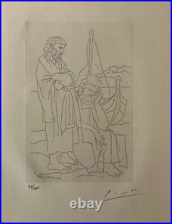 Pablo Picasso, Original Hand-signed Lithograph with COA & Appraisal of $3,500