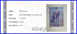 Pablo Picasso, Original Hand-signed Lithograph with COA & Appraisal of $3,500