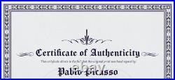 Pablo Picasso, Original Handsigned Lithograph COA + Appraisal $ $3,500 ¡¡