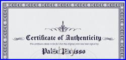 Pablo Picasso, Original Print Hand Signed Litho with COA & Appraisal of $3,500