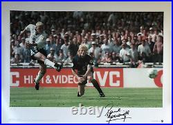 Paul Gazza Gascoigne Euro 96 1996 Hand Signed Limited Edition Photo With COA