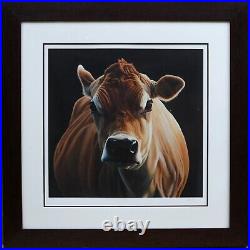 Paul James'posh' Cow Study, Large Limited Edition Print 76/295, Signed & Coa