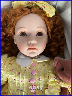Paulines Limited Edition Ginger 22 #870/950 Porcelain Doll Red Hair COA Mint