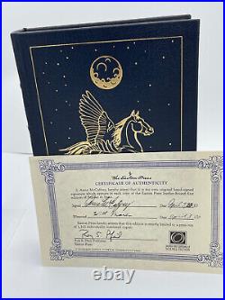 Pegasus in Space by Anne Mccaffrey Leather SIGNED & COA Limited Edition