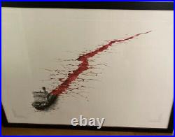 Pejac Wound signed limited edition COA Shipped Rolled For International Buyer