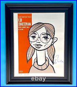 Pete McKee & Ed Sheeran Signed Photo Framed & COA Music Autograph Limited Poster