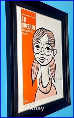 Pete McKee & Ed Sheeran Signed Photo Framed & COA Music Autograph Limited Poster