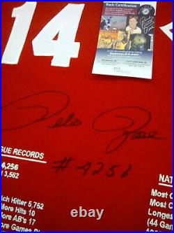Pete Rose Autographed Limited Edition RARE #406/500 Reds Jersey! JSA COA! MINT
