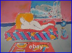 Peter Max By the Window Framed Limited Edition Serigraph Hand Signed COA