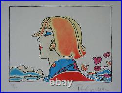 Peter Max The Young Prince Framed Limited Edition Lithograph Hand Signed COA