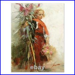Pino Flower Child Artist Embellished Limited Canvas AP #d Hand Signed + COA