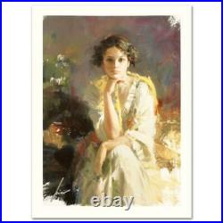 Pino Yellow Shawl Signed & Numbered Limited Edition Art COA