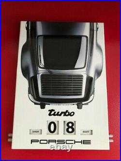 Porsche Oem Limited Edition Enamel Calendar Sign Collection, Coa