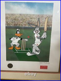 RARE Bugs Bunny & Daffy Duck, Signed Rob McKimson Jr, COA, 40 Of 125