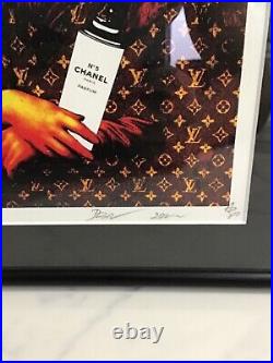 RARE Chanel Mona Lisa lv frammed ORIGINAL DEATH NYC SIGNED AND DATED WITH COA