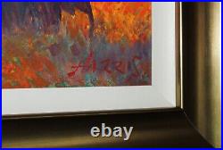 ROLF HARRIS (1930-2023) Framed Limited Edition Print Elephants Backlit Gold +COA