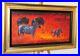 ROLF-HARRIS-Rare-Limited-Edition-Print-on-Canvasboard-Zebra-and-Wildebeest-COA-01-gub