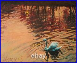 ROLF HARRIS (b. 1930) Limited Edition Canvas Print of Swan in the Morning + COA