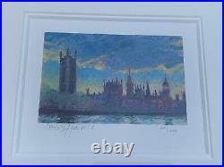 ROLF HARRIS signed limited edition print Houses of Parliament with COA