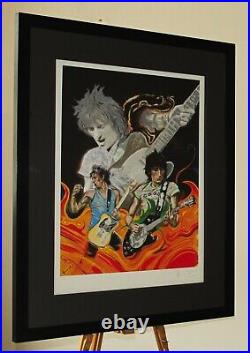 RONNIE WOOD (b. 1947) Limited Edition Print'The Famous Flames Black Limo' +COA