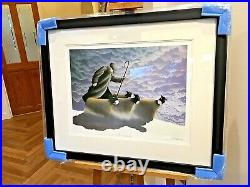 Rare Mackenzie Thorpe Limited Edition A Dusting Framed New + Signed With COA