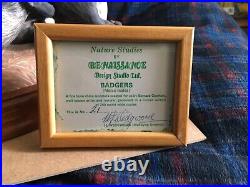 Renaissance Design Studio Badgers Limited Ed 21/250 With Coa Signed H. Wedgwood