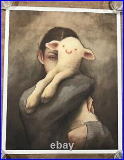 Robert Duxbury'Lamb' Print With Signed & Numbered COA + Zedsy/or Urban Art Stkr