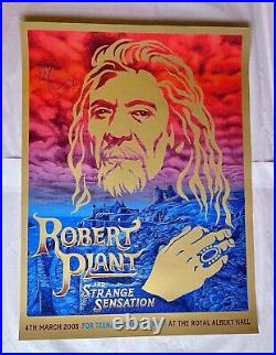 Robert Plant Signed Poster Limited Edition 5/100 & COA Music Led Zeppelin Photo