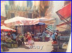 Rolf Harris Signed Limited Edition Print PALERMO MARKET Mounted COA