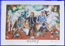 Ronnie Wood Wild Horses Collectors Series Hand Signed Rolling Stones Coa
