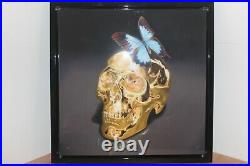 Rory Hancock Butterfly Kiss Skull Limited Edition Canvas Print COA 52/95 Signed