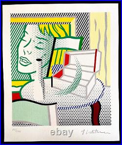 Roy Lichtenstein Lithograph COA Original Hand-Numbered Signed Limited