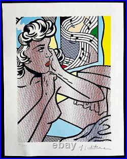 Roy-Lichtenstein Lithograph COA Original Hand-Numbered Signed Limited