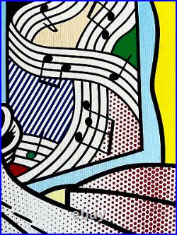 Roy-Lichtenstein Lithograph COA Original Hand-Numbered Signed Limited