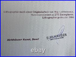 Roy-Lichtenstein Lithograph COA Original Hand-Numbered Signed Limited