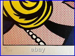 Roy/Lichtenstein Lithograph COA Original Numbered A Hand Signed Limited