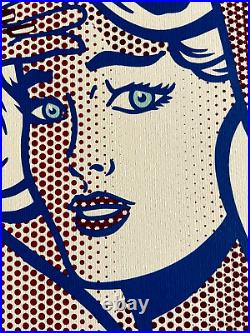 Roy Lichtenstein Lithograph COA Original Signed Numbered Limited. Kaws