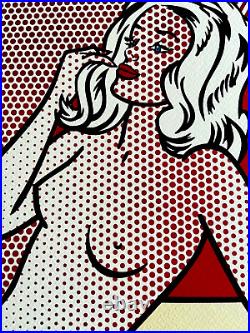 Roy Lichtenstein. Lithograph COA original signed numbered limited