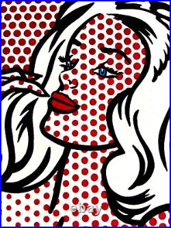 Roy Lichtenstein. Lithograph COA original signed numbered limited