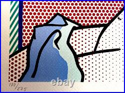 Roy Lichtenstein. Lithograph COA original signed numbered limited