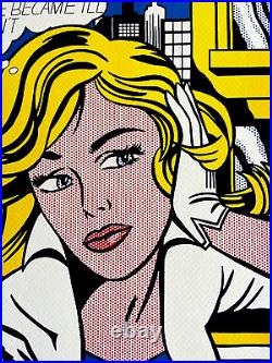 Roy Lichtenstein Lithograph M-Maybe Original COA Signed Stamped Limited