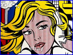 Roy Lichtenstein Lithograph M-Maybe Original COA Signed Stamped Limited